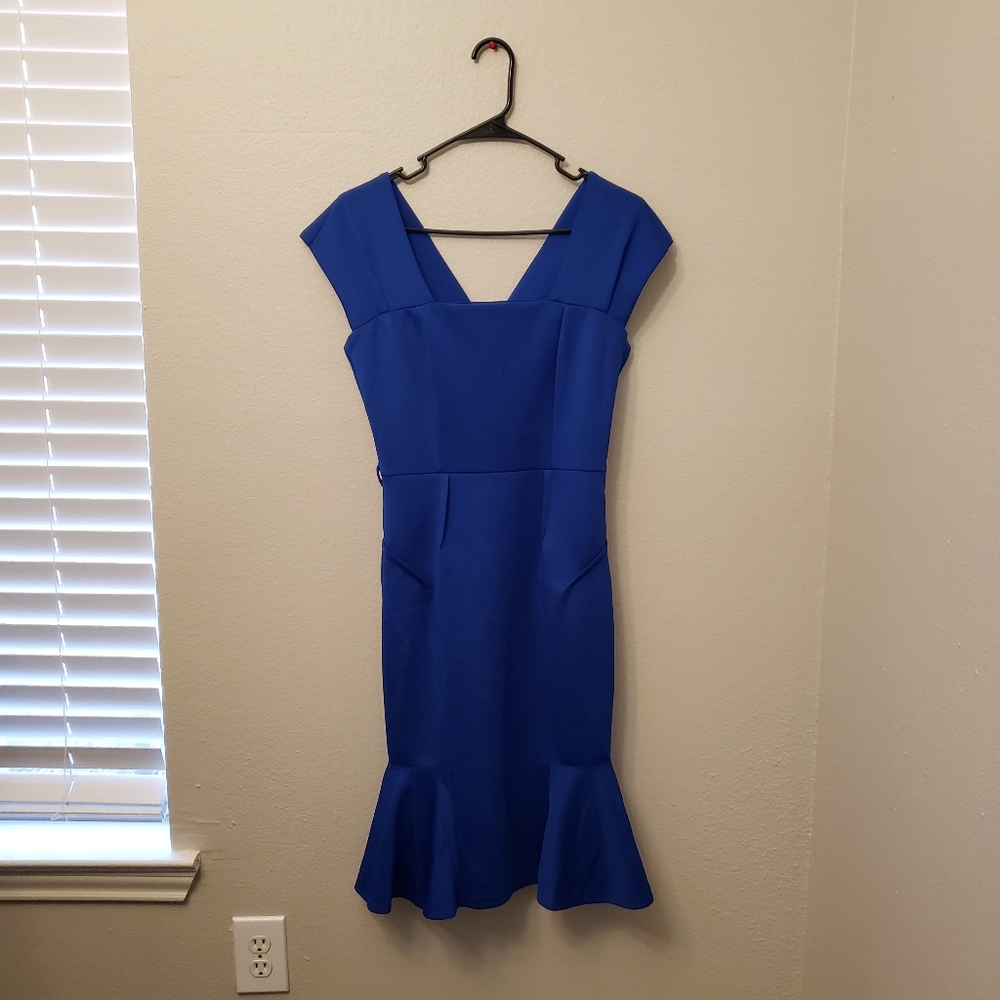 Miusol Women's Royal Blue Midi Dress